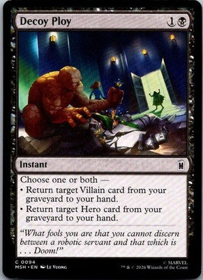 Decoy Ploy 94 Common Marvel Super Heroes Magic: The Gathering Near Mint