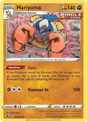 Hariyama 143/264 SWSH08: Fusion Strike Pokémon TCG