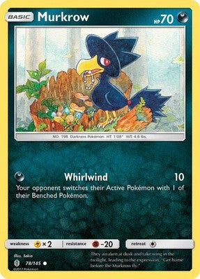 Murkrow 78/145 SM - Guardians Rising Pokémon TCG