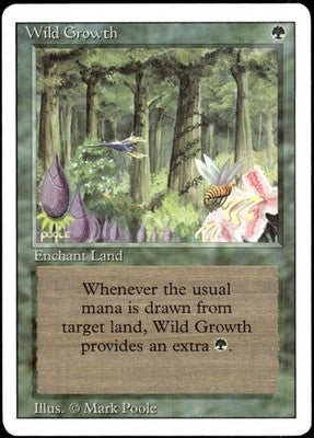 Wild Growth Revised Edition C Magic: The Gathering Lightly Played