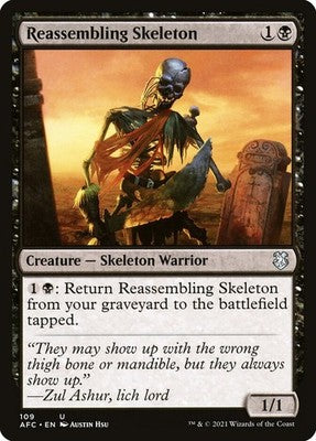 Reassembling Skeleton AFC 109 NM Magic: The Gathering
