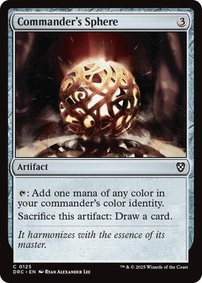 Commander's Sphere DRC 125 NM Magic: The Gathering