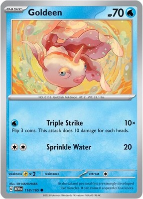 Goldeen 118/165 SV: Scarlet & Violet 151 Pokémon TCG
