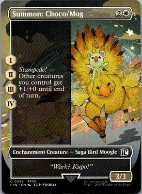 Summon: Choco/Mog (Borderless) 358 Common FINAL FANTASY Magic: The Gathering NM