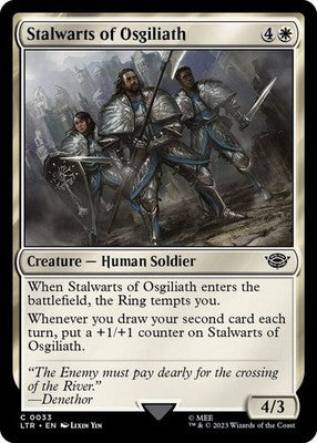 Stalwarts of Osgiliath LTR 33 NM Magic: The Gathering