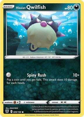 Hisuian Qwilfish (89) 089/189 SWSH10: Astral Radiance Pokémon TCG