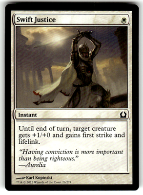 Swift Justice Return to Ravnica 26 C Magic: The Gathering Near Mint