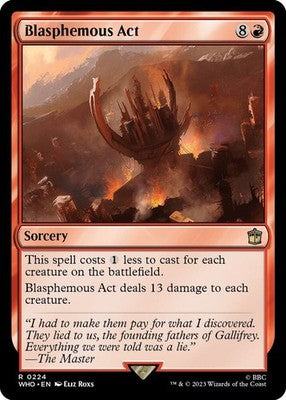 Blasphemous Act WHO 224 NM Magic: The Gathering