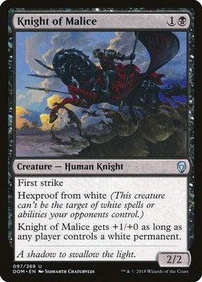 Knight of Malice DOM 97 NM Magic: The Gathering