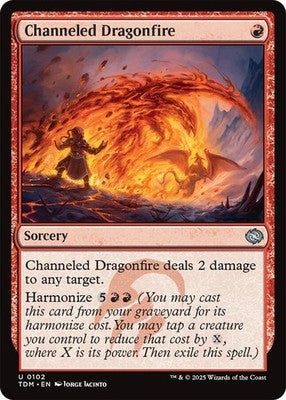 Channeled Dragonfire TDM 102 NM Magic: The Gathering