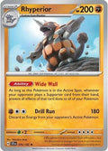 Rhyperior 076/142 SV07: Stellar Crown Holofoil Pokémon TCG