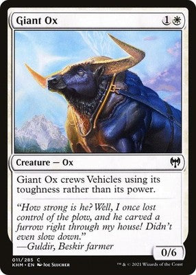 Giant Ox KHM 11 Foil NM Magic: The Gathering
