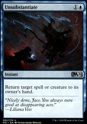 Unsubstantiate Core Set 2021 82 U Magic: The Gathering Near Mint