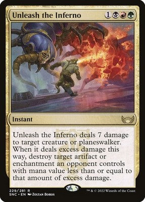 Unleash the Inferno SNC 229 NM Magic: The Gathering