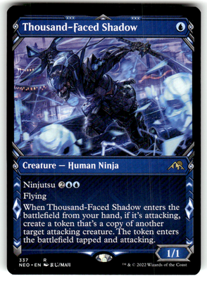 Thousand-Faced Shadow (Showcase) Kamigawa: Neon Dynasty 337 R Near Mint