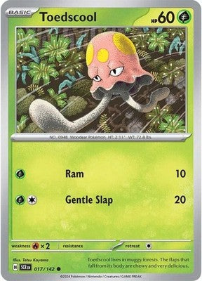 Toedscool 017/142 SV07: Stellar Crown Pokémon TCG