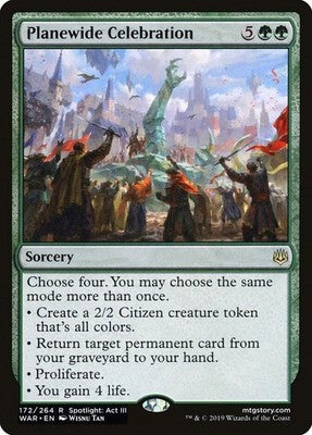 Planewide Celebration WAR 172 NM Magic: The Gathering