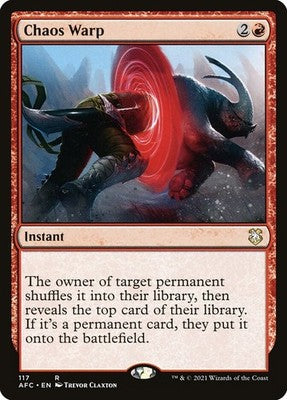 Chaos Warp AFC 117 NM Magic: The Gathering