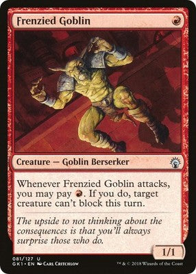 Frenzied Goblin GK1 81 NM Magic: The Gathering