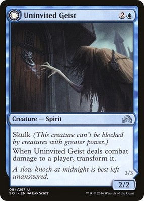 Uninvited Geist // Unimpeded Trespasser SOI 94 NM Magic: The Gathering