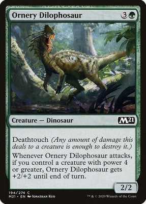 Ornery Dilophosaur M21 194 NM Magic: The Gathering