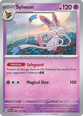 Sylveon 040/131 SV: Prismatic Evolutions Reverse Holofoil Pokémon TCG