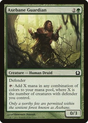 Axebane Guardian RTR 115 NM Magic: The Gathering