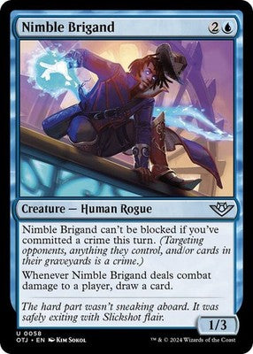 Nimble Brigand OTJ 58 NM Magic: The Gathering