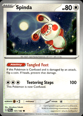 Spinda Paradox Rift 151/182 Common Pokémon — English Near Mint