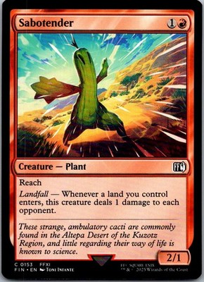 Sabotender 153 Common FINAL FANTASY Magic: The Gathering Near Mint