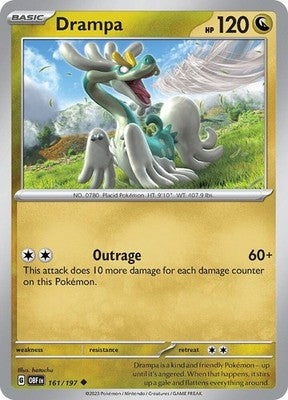 Drampa 161/197 SV03: Obsidian Flames Pokémon TCG