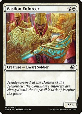 Bastion Enforcer AER 8 NM Magic: The Gathering