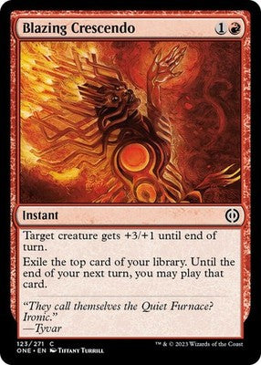 Blazing Crescendo ONE 123 NM Magic: The Gathering