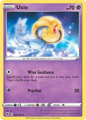 Uxie 065/189 SWSH10: Astral Radiance Pokémon TCG