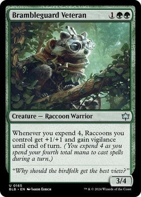 Brambleguard Veteran BLB 165 NM Magic: The Gathering