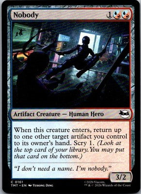 Nobody 0161 Common Teenage Mutant Ninja Turtles Magic: The Gathering Near Mint
