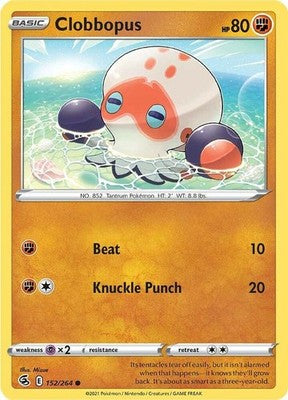 Clobbopus 152/264 SWSH08: Fusion Strike Reverse Holofoil Pokémon TCG