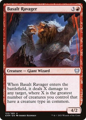 Basalt Ravager KHM 122 NM Magic: The Gathering