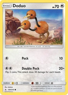 Doduo 150/214 SM - Unbroken Bonds Pokémon TCG