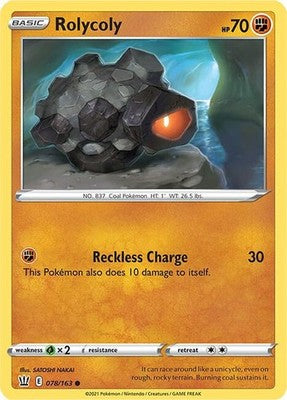 Rolycoly 078/163 SWSH05: Battle Styles Pokémon TCG