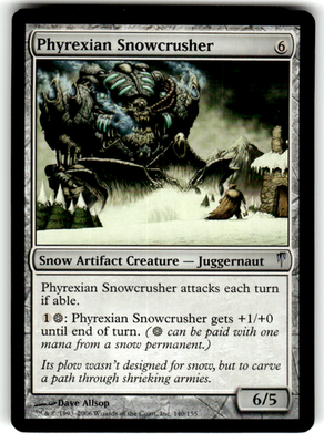 Phyrexian Snowcrusher Coldsnap 140 U Magic: The Gathering Lightly Played