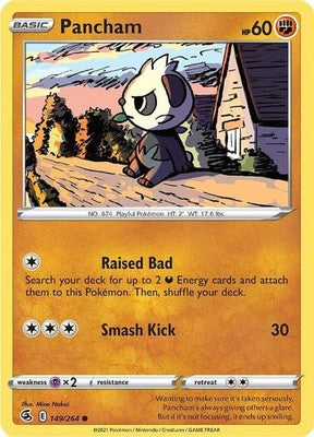 Pancham 149/264 SWSH08: Fusion Strike Pokémon TCG