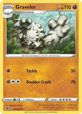 Graveler 136/264 SWSH08: Fusion Strike Pokémon TCG
