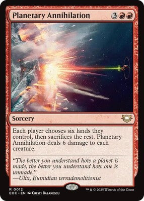 Planetary Annihilation EOC 12 NM Magic: The Gathering