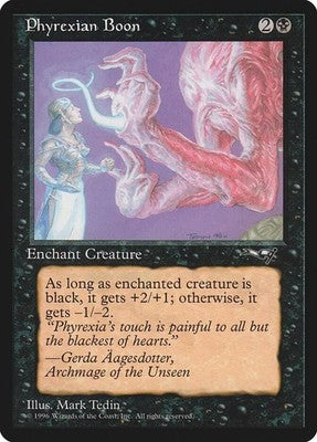 Phyrexian Boon ALL 58a LP Magic: The Gathering