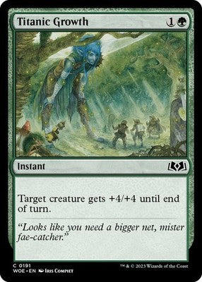 Titanic Growth WOE 191 Foil NM Magic: The Gathering