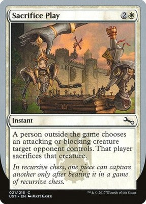 Sacrifice Play UST 21 NM Magic: The Gathering