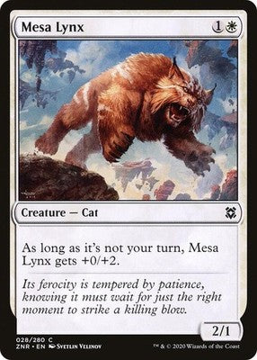 Mesa Lynx ZNR 28 NM Magic: The Gathering