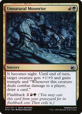 Unnatural Moonrise MID 247 NM Magic: The Gathering