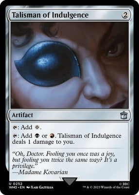 Talisman of Indulgence WHO 252 NM Magic: The Gathering